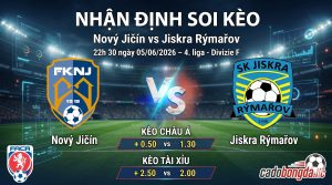 Nhận định soi kèo Nový Jičín vs Jiskra Rýmařov 22h 30 ngày 05/06/2026 – 4. liga - Divizie F